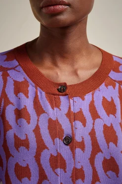 Liviana conti Cappa Jacquard-Donna Top Camicie E Maglie