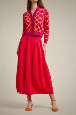 Liviana conti Cardigan Jacquard-Donna Top Camicie E Maglie