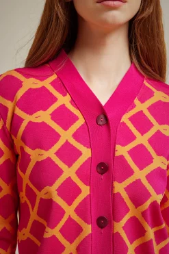 Liviana conti Cardigan Jacquard-Donna Top Camicie E Maglie