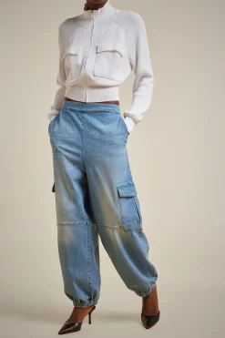 Liviana conti Cargo Denim-Donna Pantaloni E Gonne