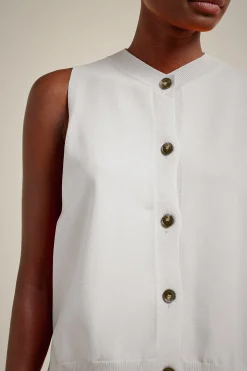 Liviana conti Gilet Con Bottoni-Donna Top Camicie E Maglie