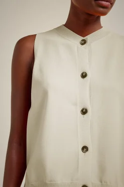 Liviana conti Gilet Con Bottoni-Donna Top Camicie E Maglie