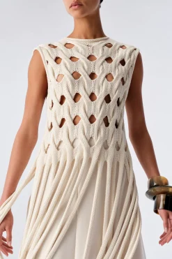 Liviana conti Gilet Frange-Donna Top Camicie E Maglie