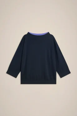 Liviana conti Maglia Bordi Double-Donna Top Camicie E Maglie