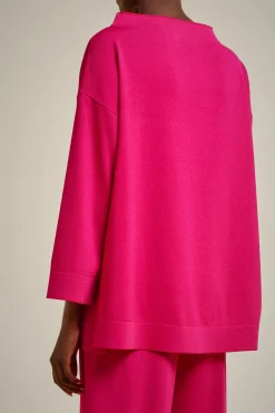 Liviana conti Maglia Bordi Double-Donna Top Camicie E Maglie
