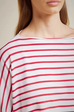 Liviana conti Maglia Croce Rigata-Donna Top Camicie E Maglie
