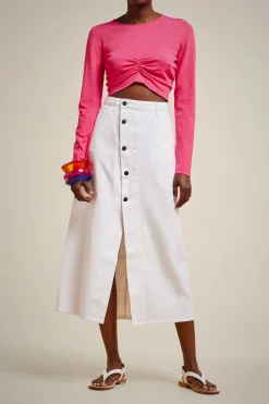 Liviana conti Maglia Crop-Donna Top Camicie E Maglie
