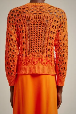 Liviana conti Maglia Effetto Pizzo-Donna Top Camicie E Maglie