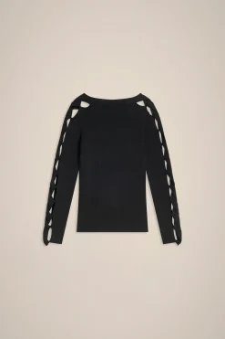 Liviana conti Maglia Maniche Con Intreccio-Donna Top Camicie E Maglie