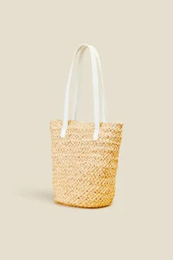 Liviana conti Mini Tote Rafia-Donna Borse E Accessori