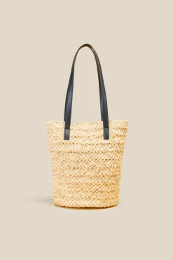 Liviana conti Mini Tote Rafia-Donna Borse E Accessori